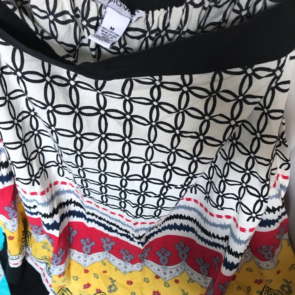 Southwest Print Full Cotton Skirt - Picture 3 of 4